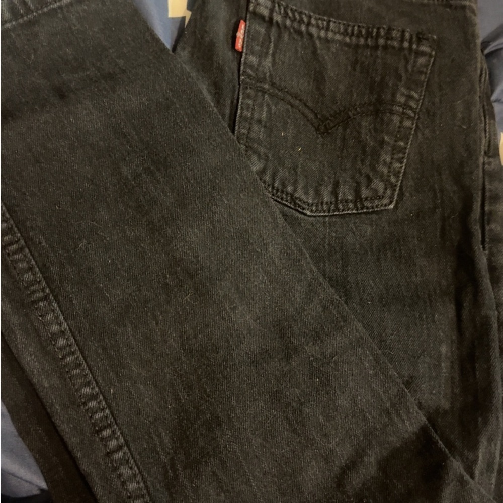 Levi's Black Straight Leg Jeans Classic Comfort